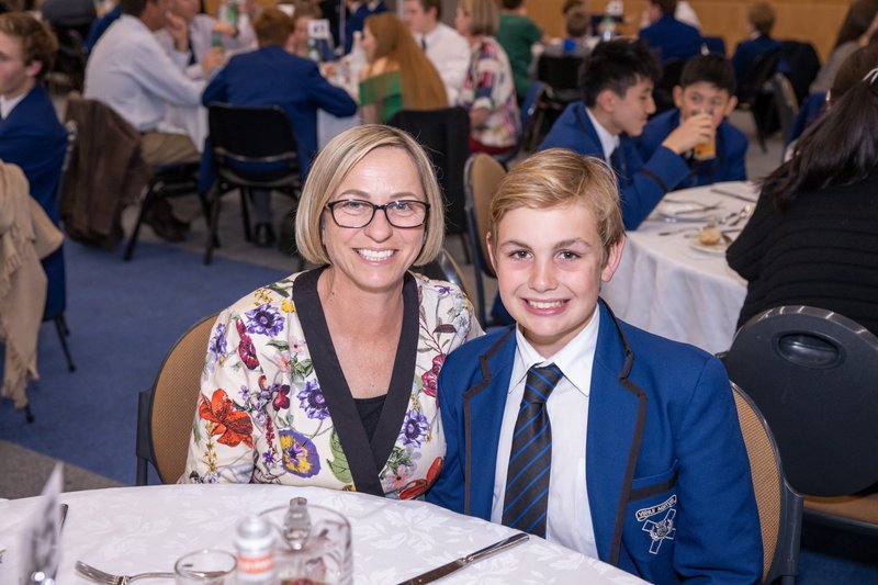 Alastair Ramsay with his mother