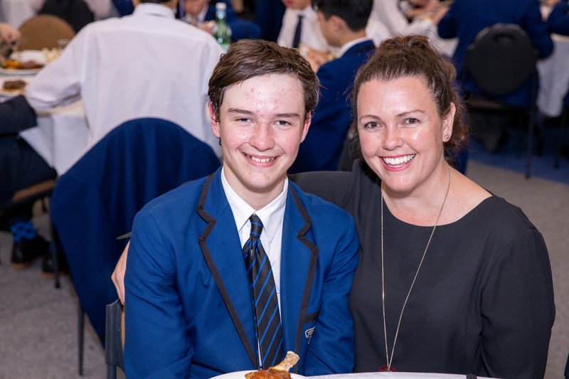 Dylan Farr and his mother