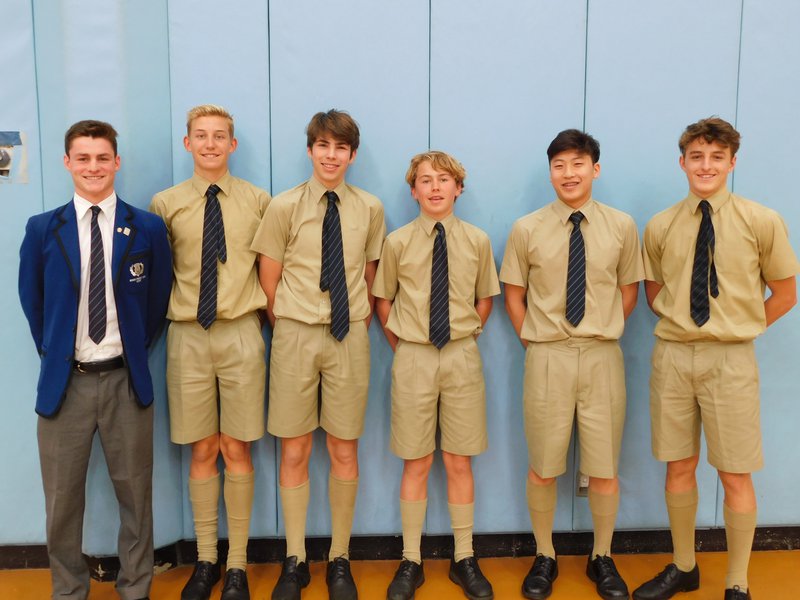 Sport Portfolio Leadership team: Charlie Anderson, Spencer Selikowitz, Cooper Tafe, Justin Lee and Will Constable.