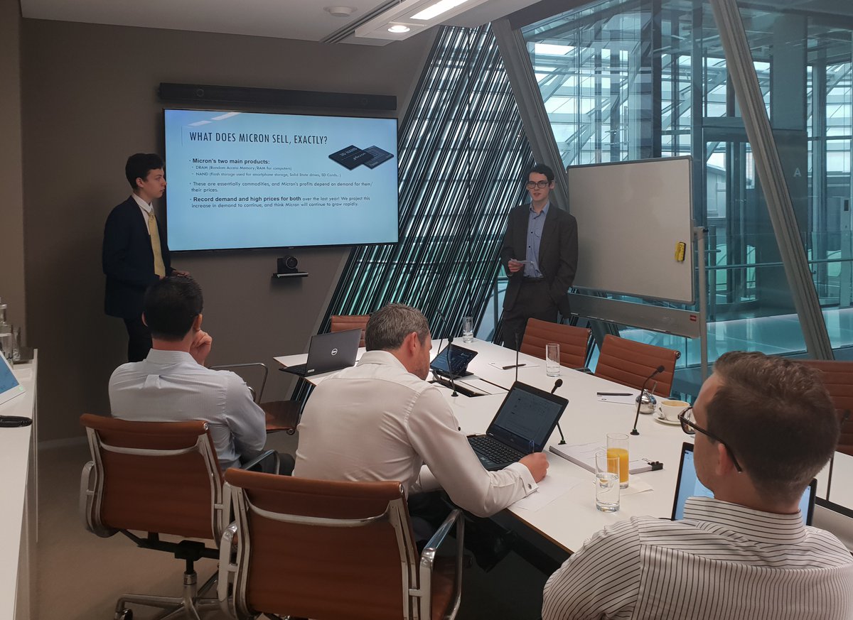 Stock pitch competition winners enjoy a day at Macquarie Bank