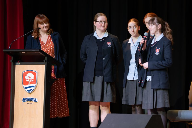 Students Keziah, Hannah, Naomi and Chloe share of moments of genuine connection with the Brewarrina community