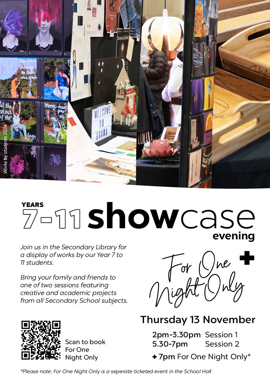 Inaugural Showcase Event for Years 7 to 11
