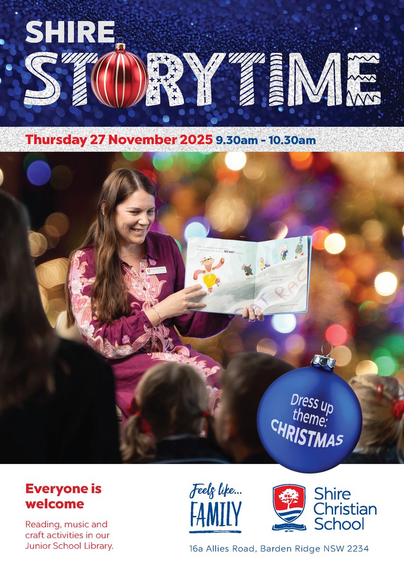 Shire Storytime for Preschool Aged Children – Thursday 27 November